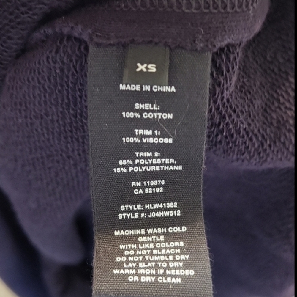 Helmut Lang Vintage Terry Cloth Elastic Hem Adjustable Sleeves Blue Size XS - Picture 9 of 12